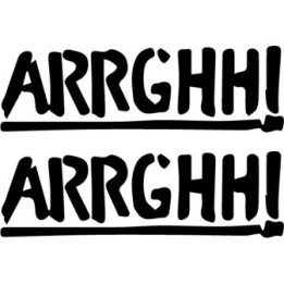 Arrghh! Band Stickers – Metal Music Decals (2-Pack)
