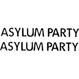 Asylum Party Stickers – Coldwave Post-Punk Decals (2-Pack)