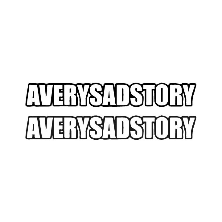 A Very Sad Story Stickers – Emo Rock Decals (2-Pack)