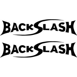 Backslash Band Stickers – Heavy Metal Decals (2-Pack)