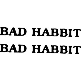 Bad Habbit Band Stickers – Punk Rock Decals (2-Pack)