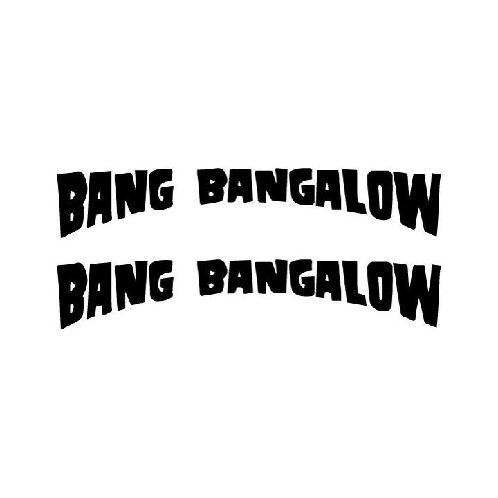 Bang Bangalow Stickers – Indie Rock Band Decals (2-Pack)