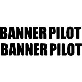 Banner Pilot Stickers – Pop Punk Band Decals (2-Pack)