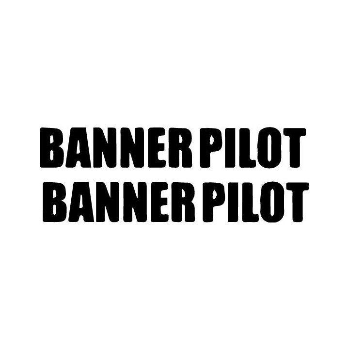 Banner Pilot Stickers – Pop Punk Band Decals (2-Pack)