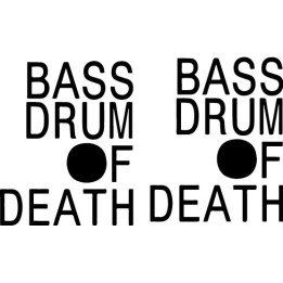 Bass Drum of Death Stickers – Band Logo Decals (2-Pack)