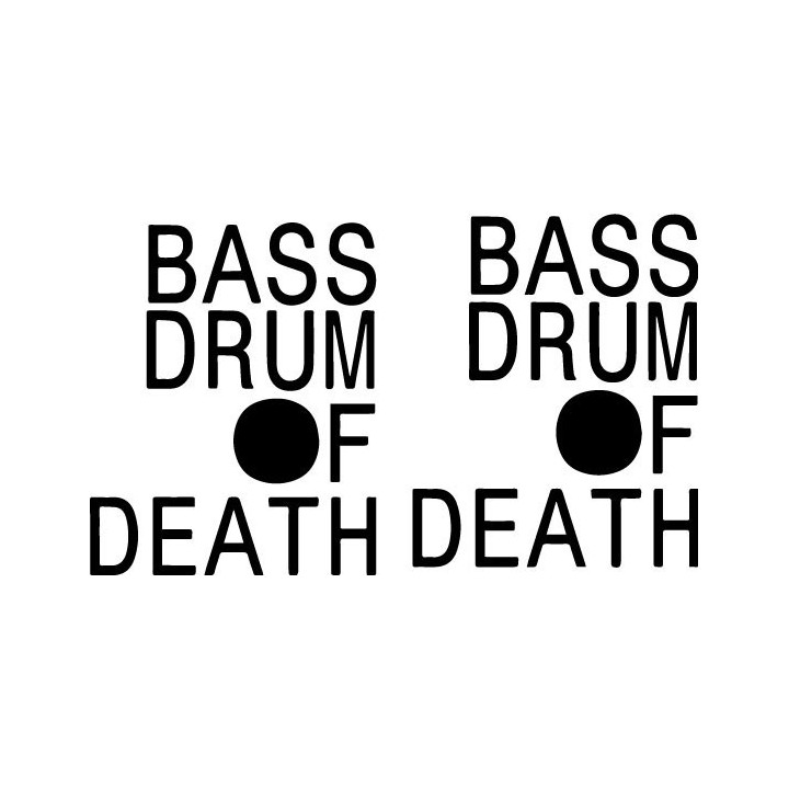 Bass Drum of Death Stickers – Band Logo Decals (2-Pack)