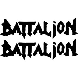 Battalion Stickers – Heavy Metal Band Decals (2-Pack)