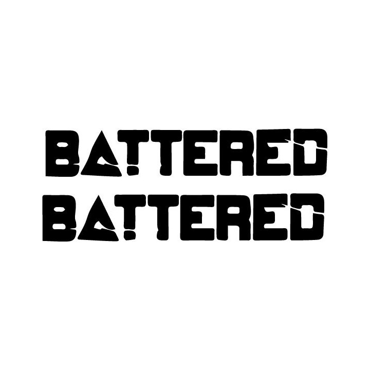 Battered Band Stickers – Thrash Metal Decals (2-Pack)