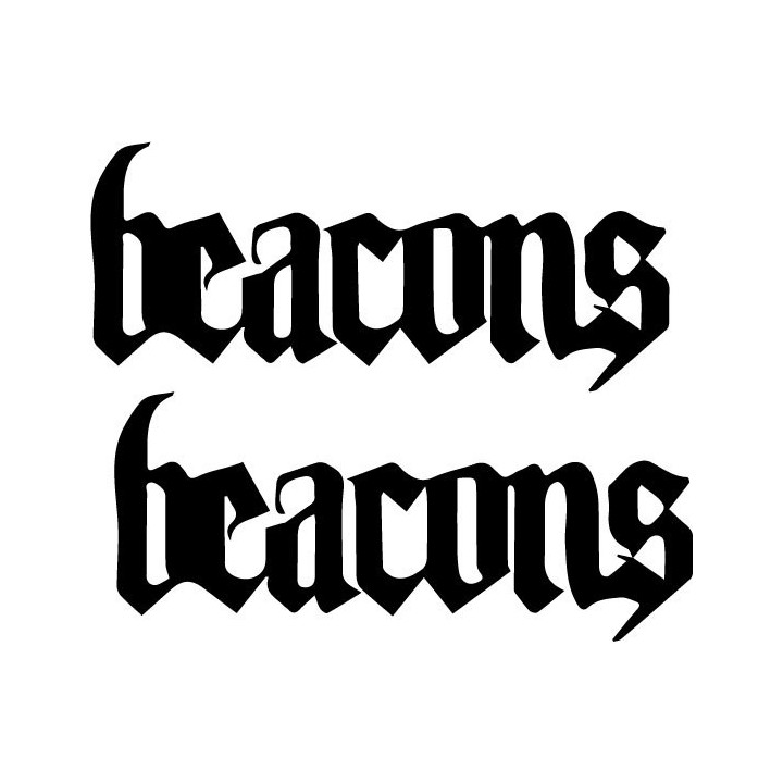 Beacons Band Stickers – Metalcore Decals (2-Pack)