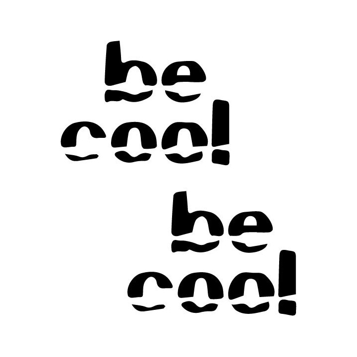 Be Cool Band Stickers – Indie Music Decals (2-Pack)
