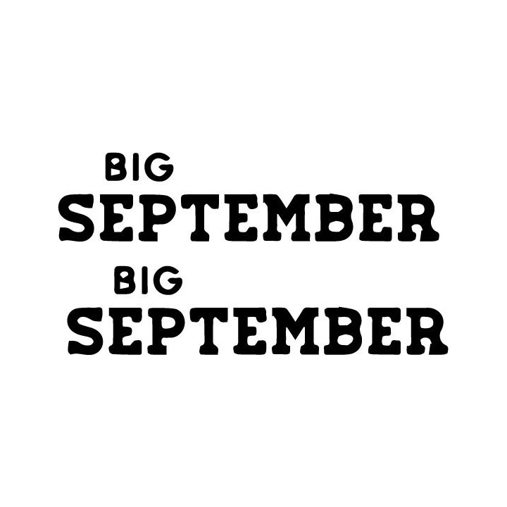 Big September Band Stickers – Irish Indie Rock (2-Pack)