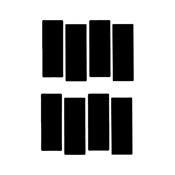 Black Flag Stickers – Punk Rock Logo Decals (2-Pack)