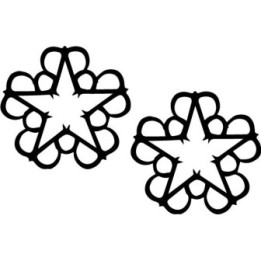 Black Veil Brides Stickers – BVB Star Logo Decals (2-Pack)