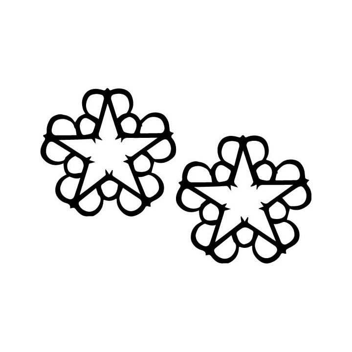 Black Veil Brides Stickers – BVB Star Logo Decals (2-Pack)