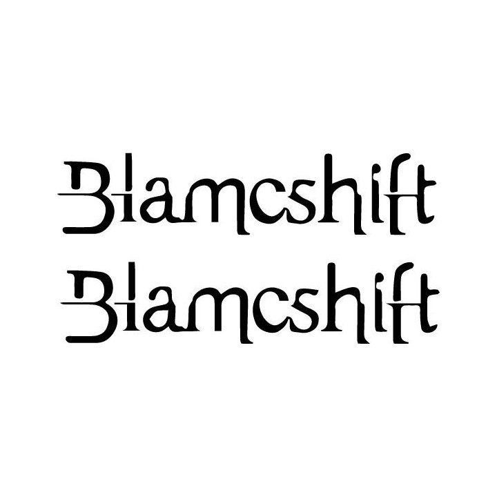 Blameshift Stickers – Rock Band Logo Decals (2-Pack)