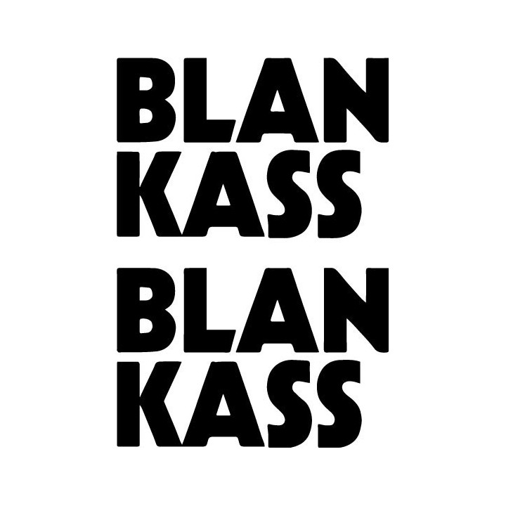 Blankass Stickers – French Rock Band Decals (2-Pack)