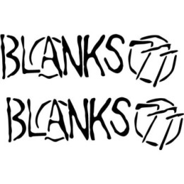 Blanks Band Stickers – Pop Punk Music Decals (2-Pack)