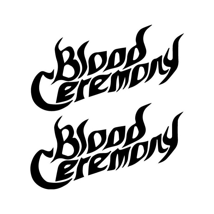Blood Ceremony Stickers – Occult Doom Rock Decals (2-Pack)