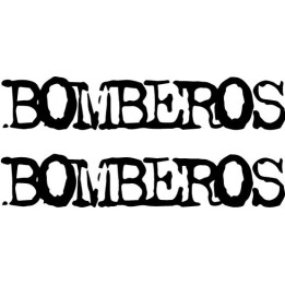 Bomberos Stickers – Rock Band Logo Decals (2-Pack)