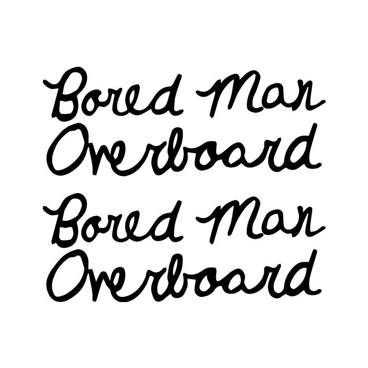 Bored Man Overboard Stickers – Pop Punk Decals (2-Pack)