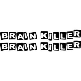 Brain Killer Stickers – Hardcore Punk Decals (2-Pack)