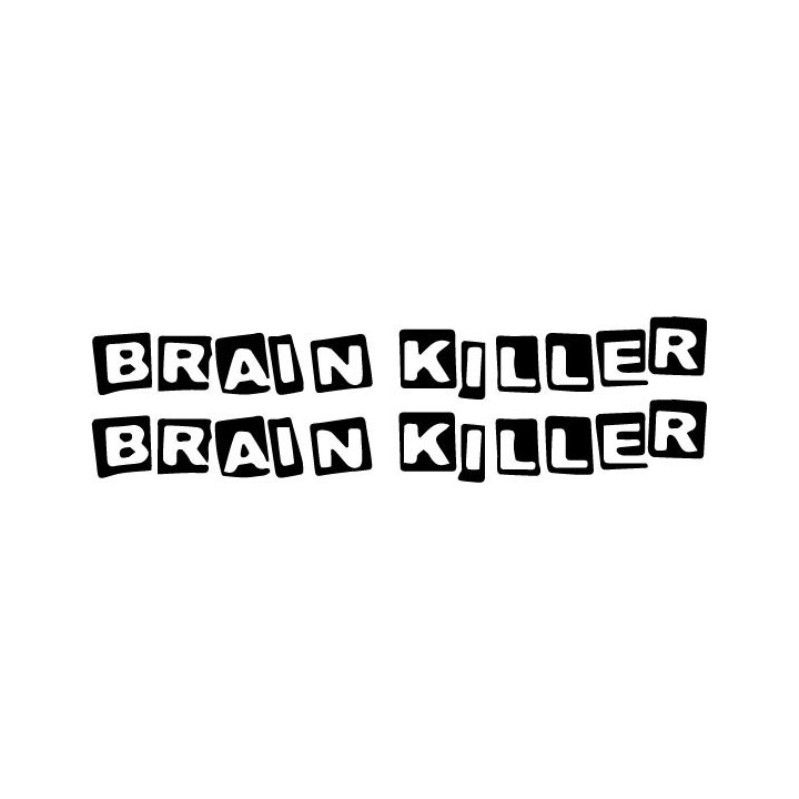 Brain Killer Stickers – Hardcore Punk Decals (2-Pack)