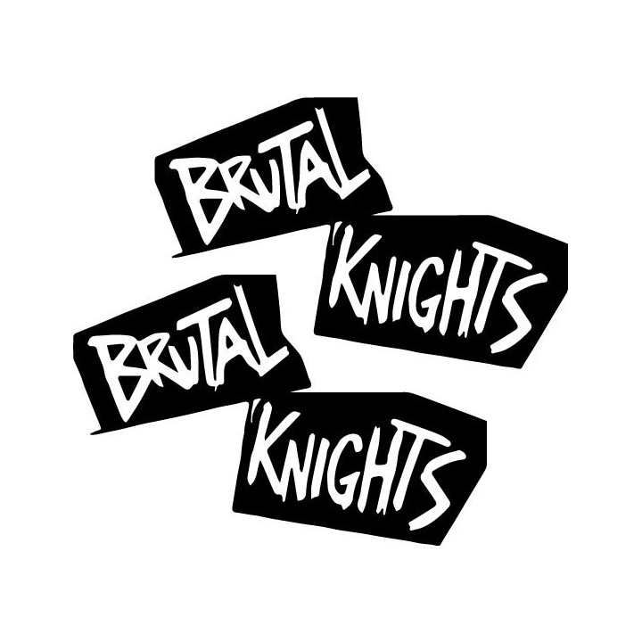 Brutal Knights Stickers – Punk Rock Decals (2-Pack)