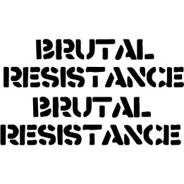 Brutal Resistance Stickers – Heavy Metal Decals (2-Pack)