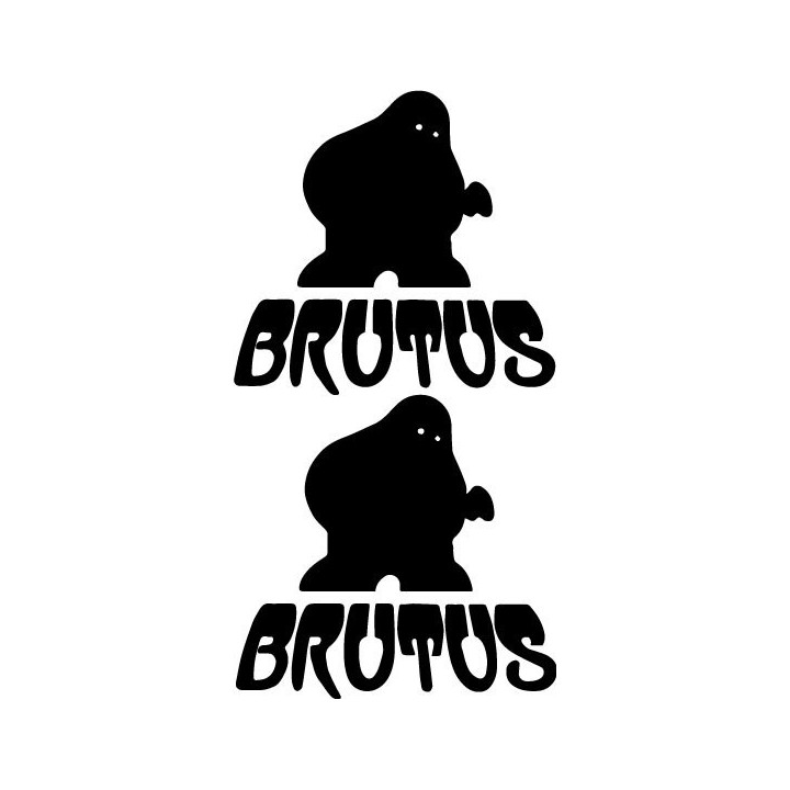 Brutus Band Stickers – Post-Hardcore Decals (2-Pack)
