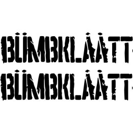 Bumbklaatt Stickers – Hardcore Crust Punk Decals (2-Pack)