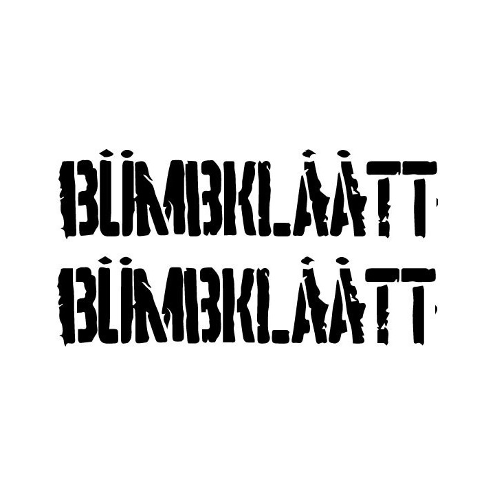 Bumbklaatt Stickers – Hardcore Crust Punk Decals (2-Pack)