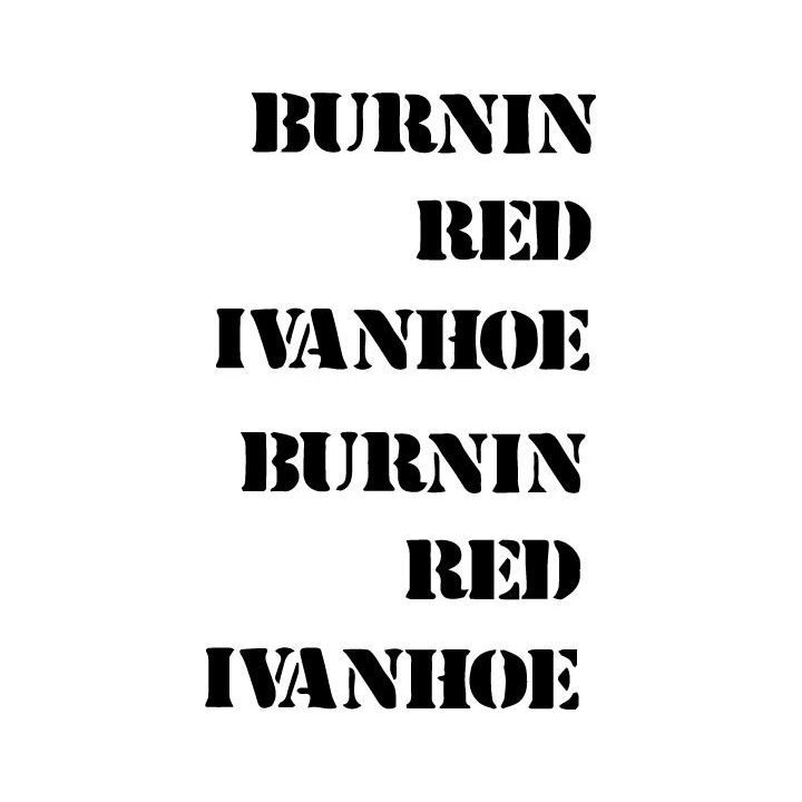 Burnin Red Ivanhoe Stickers – Prog Rock Decals (2-Pack)