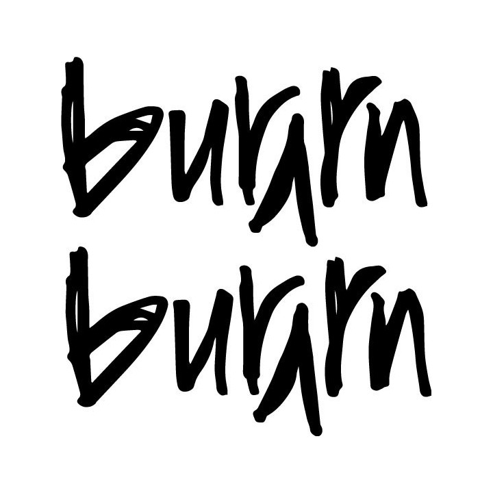 Burrn! Magazine Stickers – Heavy Metal Decals (2-Pack)