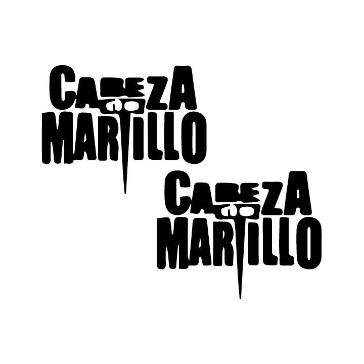 Cabeza de Martillo Stickers – Latin Metal Decals (2-Pack)