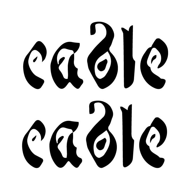 Cable Band Stickers – Noise Rock Decals (2-Pack)