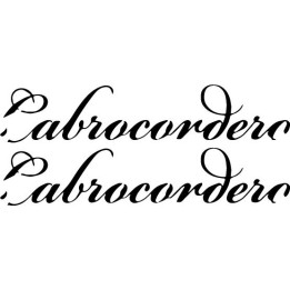 Cabrocordero Stickers – Rock Band Logo Decals (2-Pack)