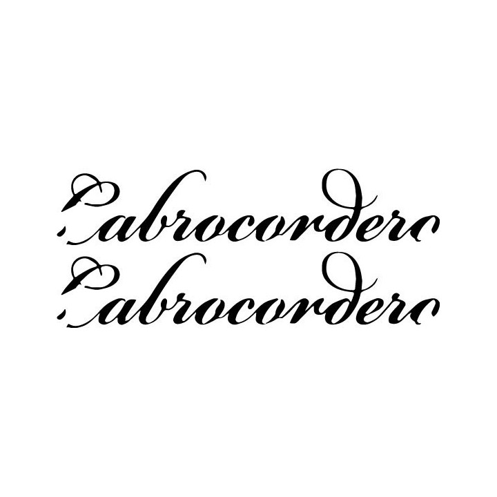 Cabrocordero Stickers – Rock Band Logo Decals (2-Pack)