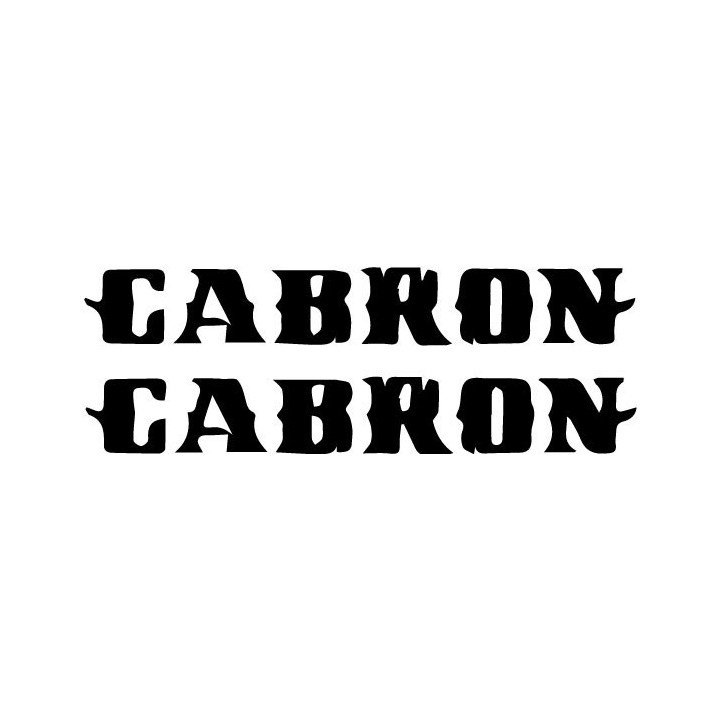 Cabron Stickers – Rock Band Logo Decals (2-Pack)