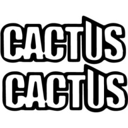 Cactus Band Stickers – Hard Rock Vinyl Decals (2-Pack)