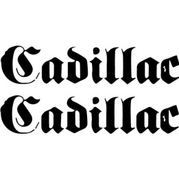 Cadillac Band Stickers – Rock & Roll Decals (2-Pack)