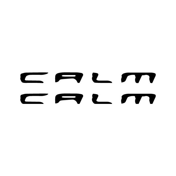 Calm Band Stickers – Post-Rock Emo Decals (2-Pack)