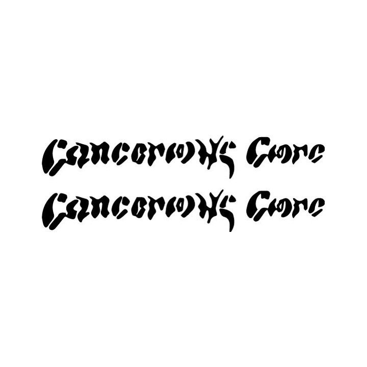 Cancerous Core Stickers – Extreme Metal Decals (2-Pack)