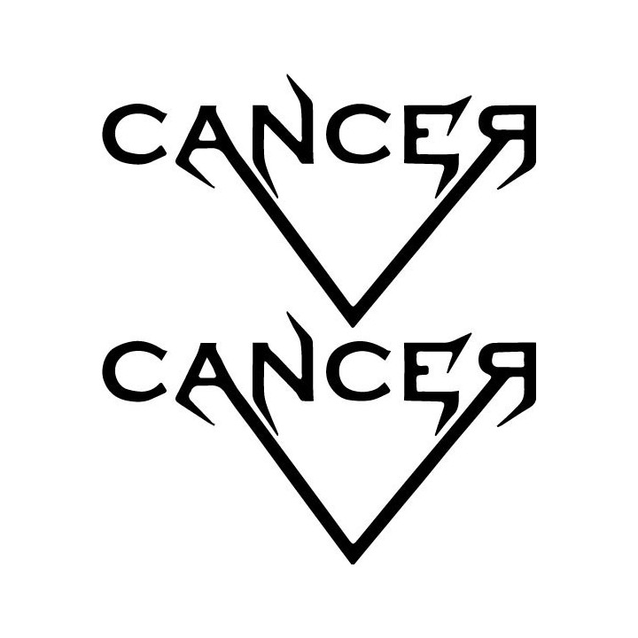 Cancer Band Stickers – Serbian Death Metal Decals (2-Pack)
