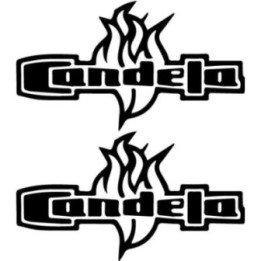 Candela Band Stickers – Latin Rock Logo Decals (2-Pack)