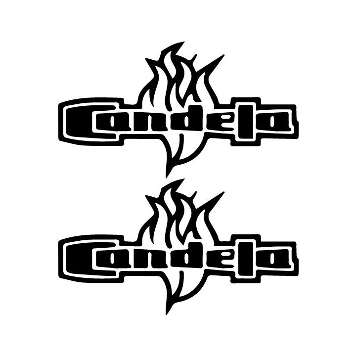 Candela Band Stickers – Latin Rock Logo Decals (2-Pack)