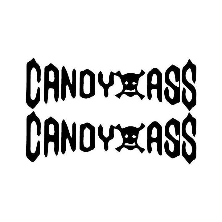 Candyass Stickers – Rock Band Logo Decals (2-Pack)