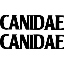 Canidae Stickers – Metal Band Logo Decals (2-Pack)