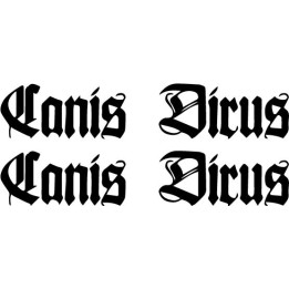 Canis Dirus Stickers – Black Metal Band Decals (2-Pack)