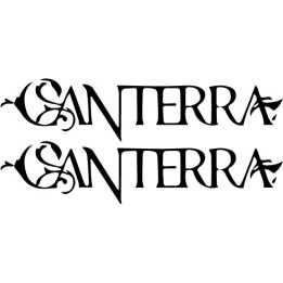 Canterra Stickers – Metal Band Logo Decals (2-Pack)