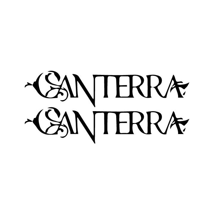 Canterra Stickers – Metal Band Logo Decals (2-Pack)